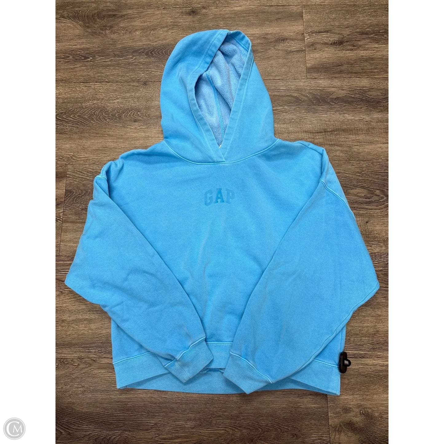 Sweatshirt Hoodie By Gap In Blue, Size: M