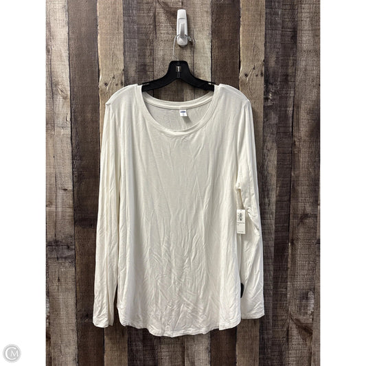 Top Long Sleeve By Old Navy In Ivory, Size: Xl