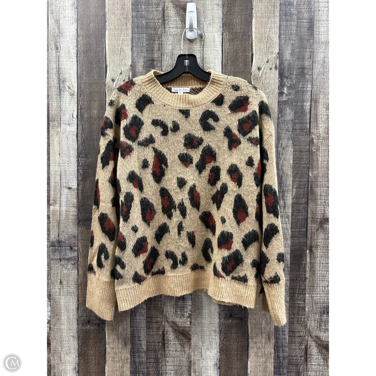 Sweater By Ophelia Roe In Animal Print, Size: S
