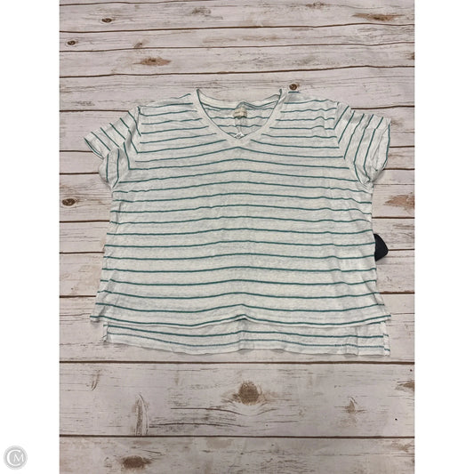 Top Short Sleeve By Thread And Supply In Striped Pattern, Size: L