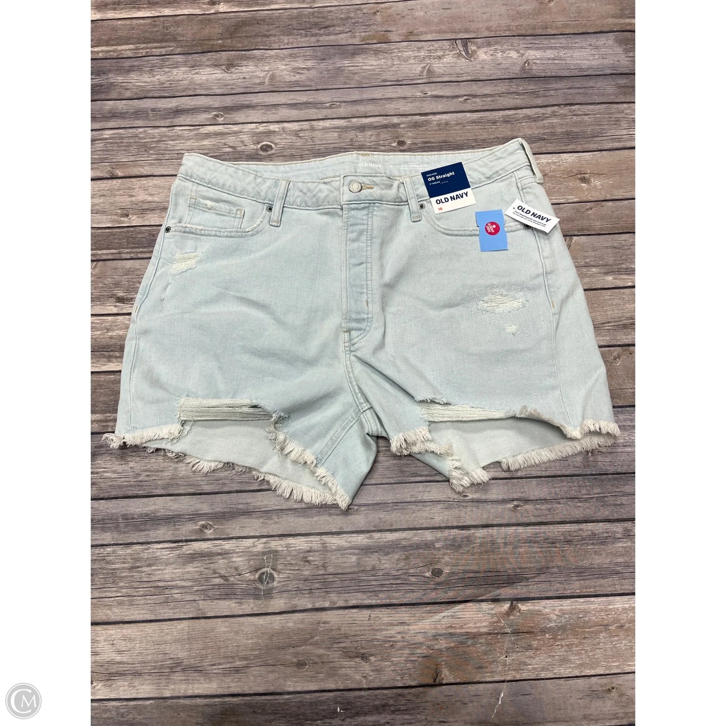 Shorts By Old Navy In Blue Denim, Size: 16