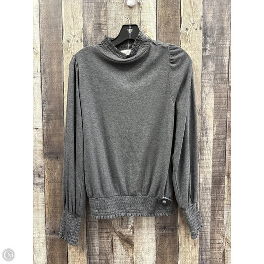 Top Long Sleeve By Allison Joy In Grey, Size: S