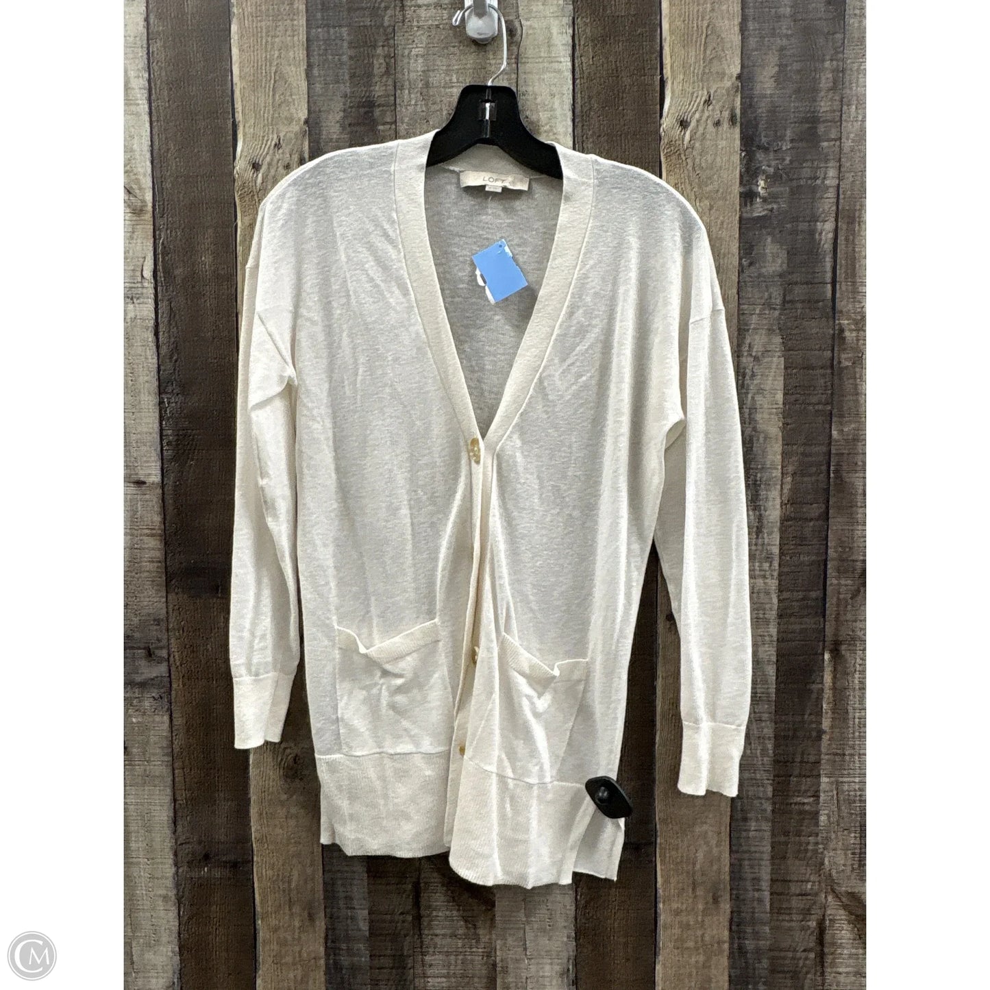Cardigan By Loft In White, Size: Xs
