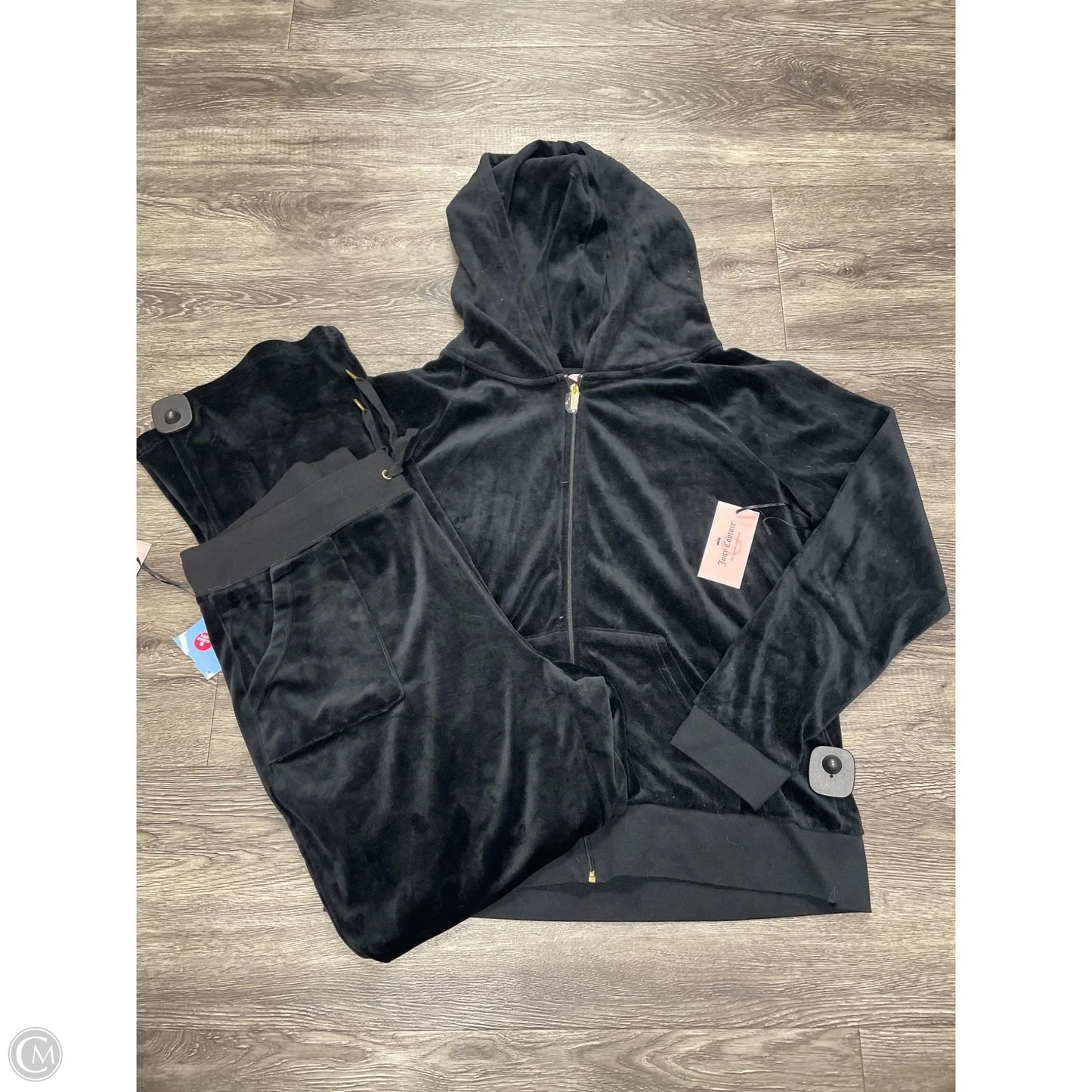 Pants Set 2pc By Juicy Couture In Black, Size: Xl