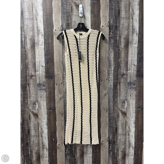 Dress Sweater By Monrow In Black & Cream, Size: S