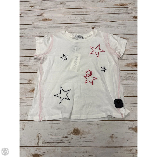 Top Short Sleeve By Wildfox In White, Size: L