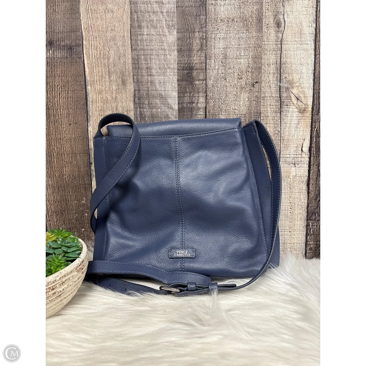 Crossbody Leather By Vince Camuto, Size: Medium