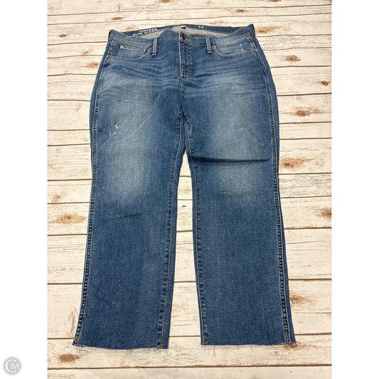 Jeans Straight By J. Crew In Blue Denim, Size: 18