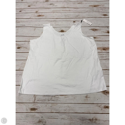 Tank Top By Chicos In White, Size: Xxl