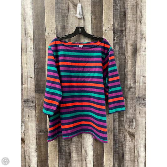 Top 3/4 Sleeve By Lands End In Multi-colored, Size: 3x