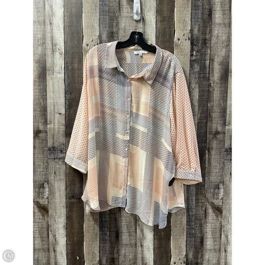 Top 3/4 Sleeve By Rose And Olive In Multi-colored, Size: 3x