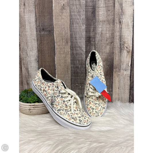 Shoes Sneakers By Vans In Floral Print, Size: 10
