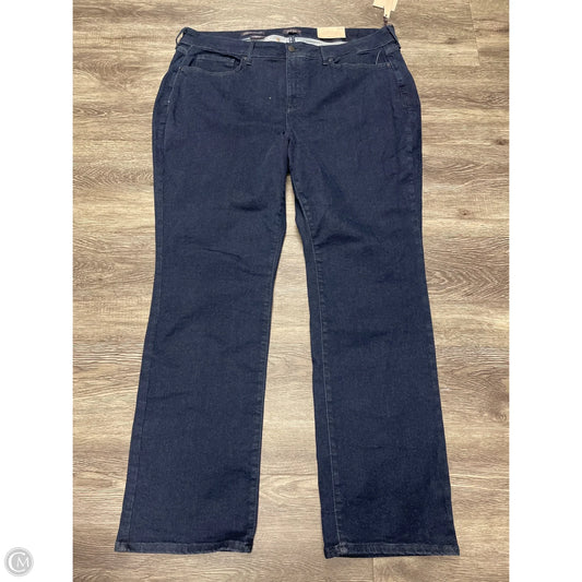 Jeans Straight By Not Your Daughters Jeans In Blue Denim, Size: 20