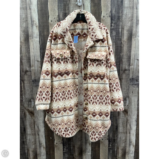 Coat Faux Fur & Sherpa By Ultra Flirt In Multi-colored, Size: 2x