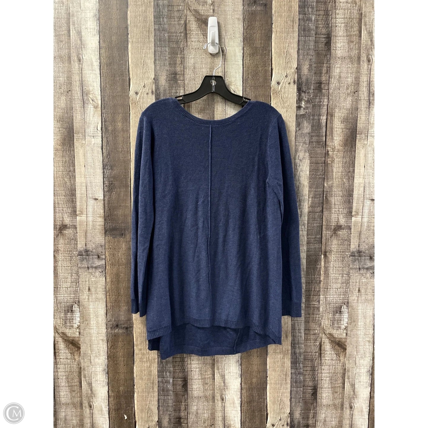 Top Long Sleeve By Cme In Blue, Size: L