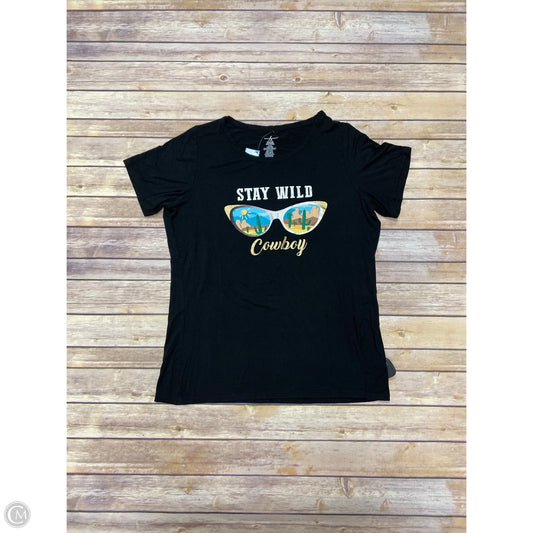 Top Short Sleeve By Ashley Stewart In Multi-colored, Size: L