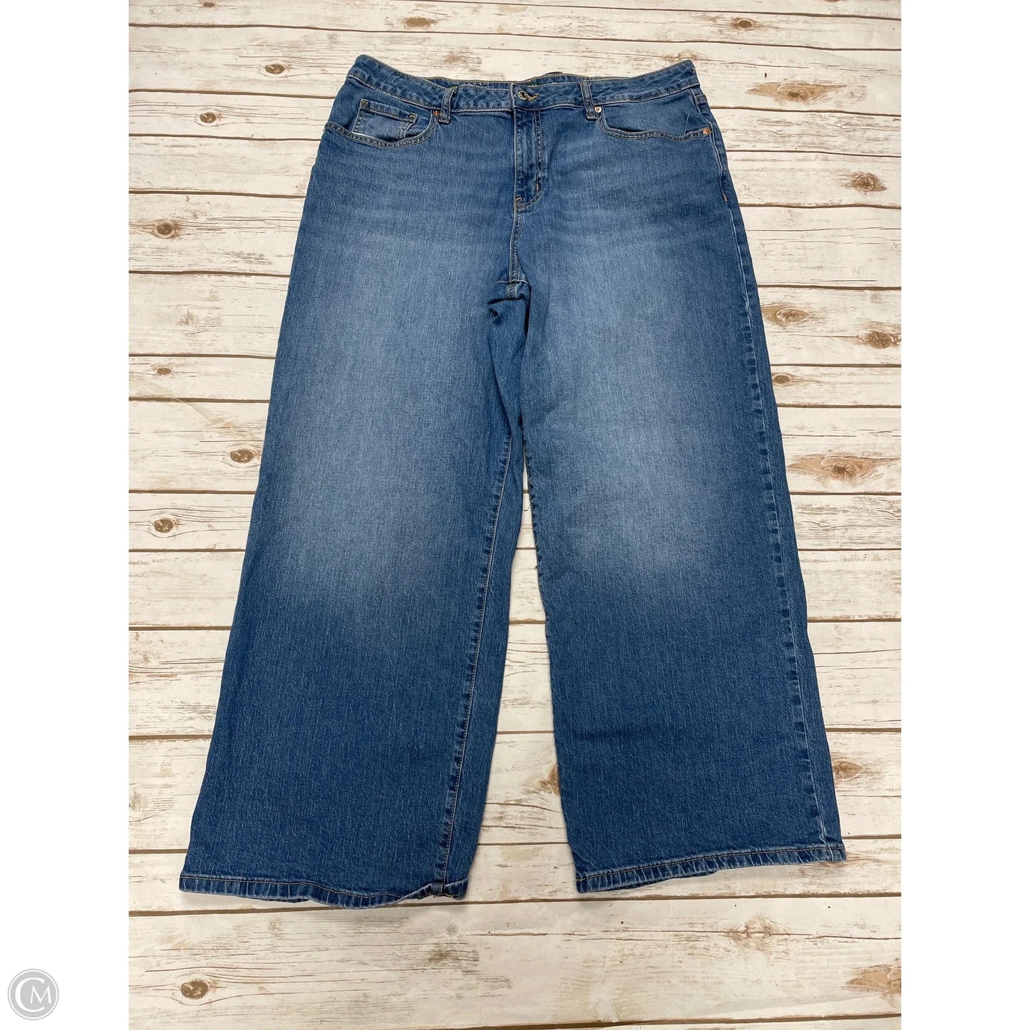 Jeans Wide Leg By Wild Fable In Blue Denim, Size: 16