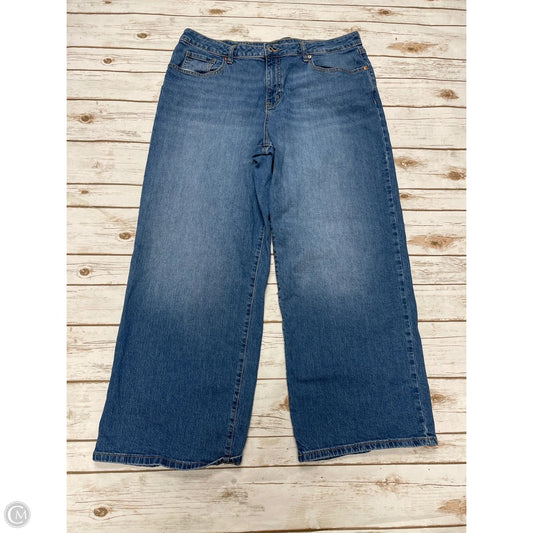 Jeans Wide Leg By Wild Fable In Blue Denim, Size: 16