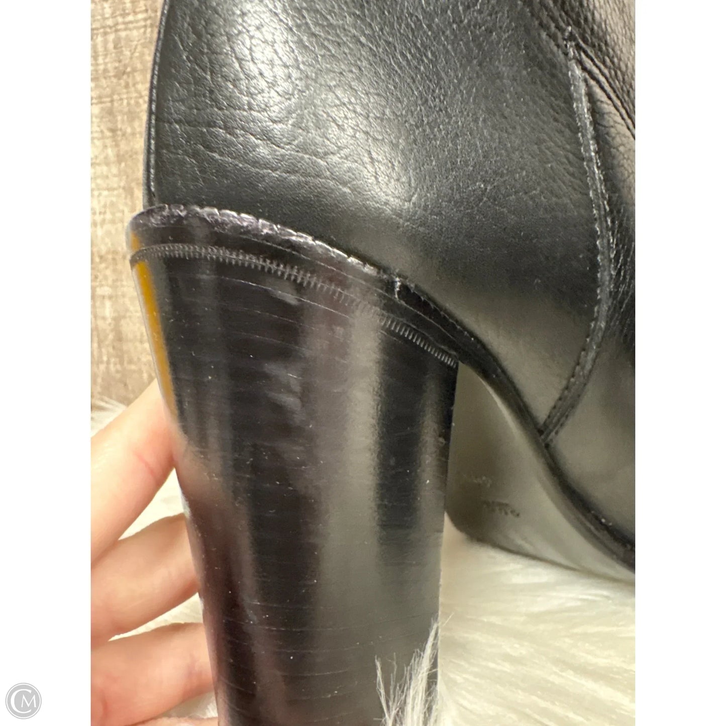 Boots Luxury Designer By Gucci In Black, Size: 10.5