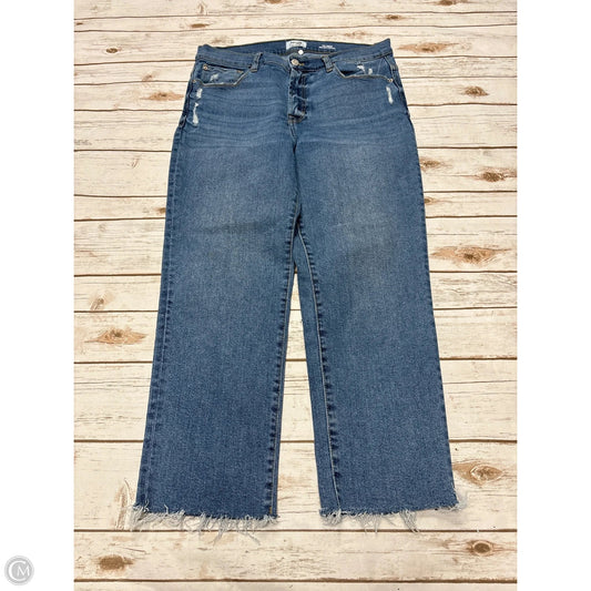 Jeans Straight By Kensie In Blue Denim, Size: 14