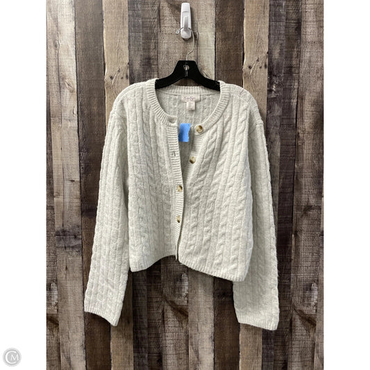 Sweater Cardigan By Jessica Simpson In Grey, Size: Xl