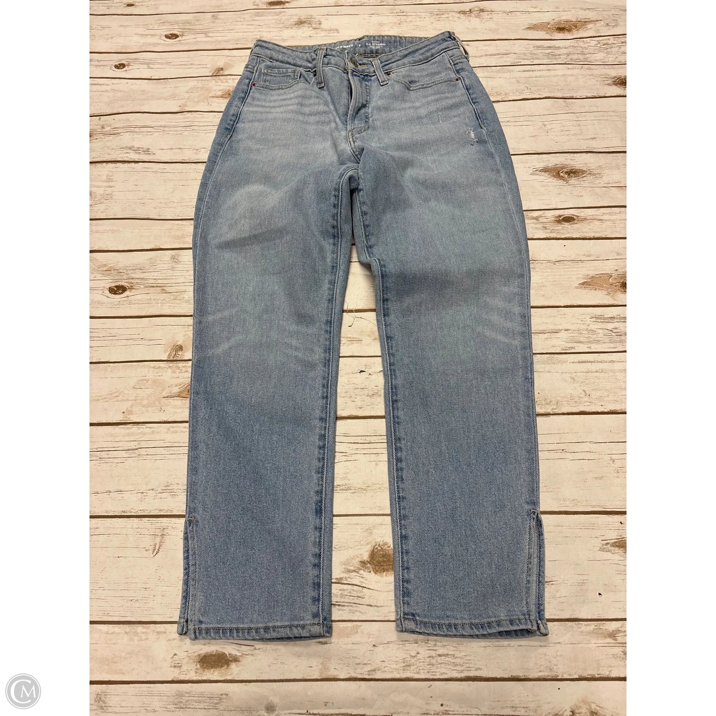 Jeans Straight By Old Navy In Blue Denim, Size: 8