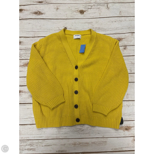 Sweater Cardigan By Old Navy In Yellow, Size: Xl