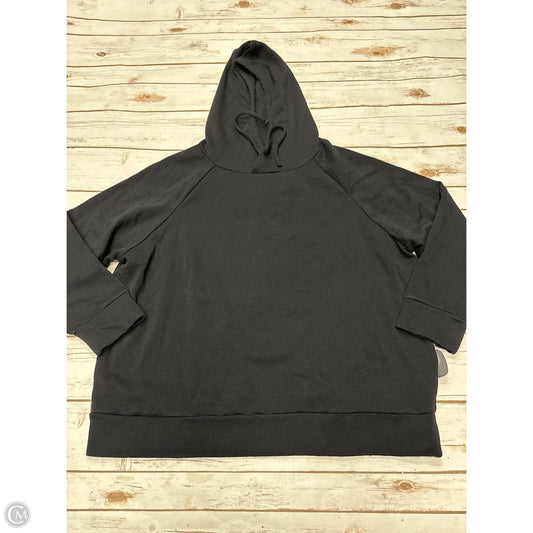 Sweatshirt Hoodie By Eddie Bauer In Black, Size: Xxl