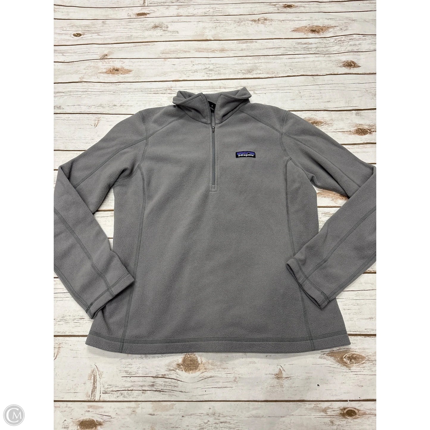 Athletic Jacket By Patagonia In Grey, Size: M