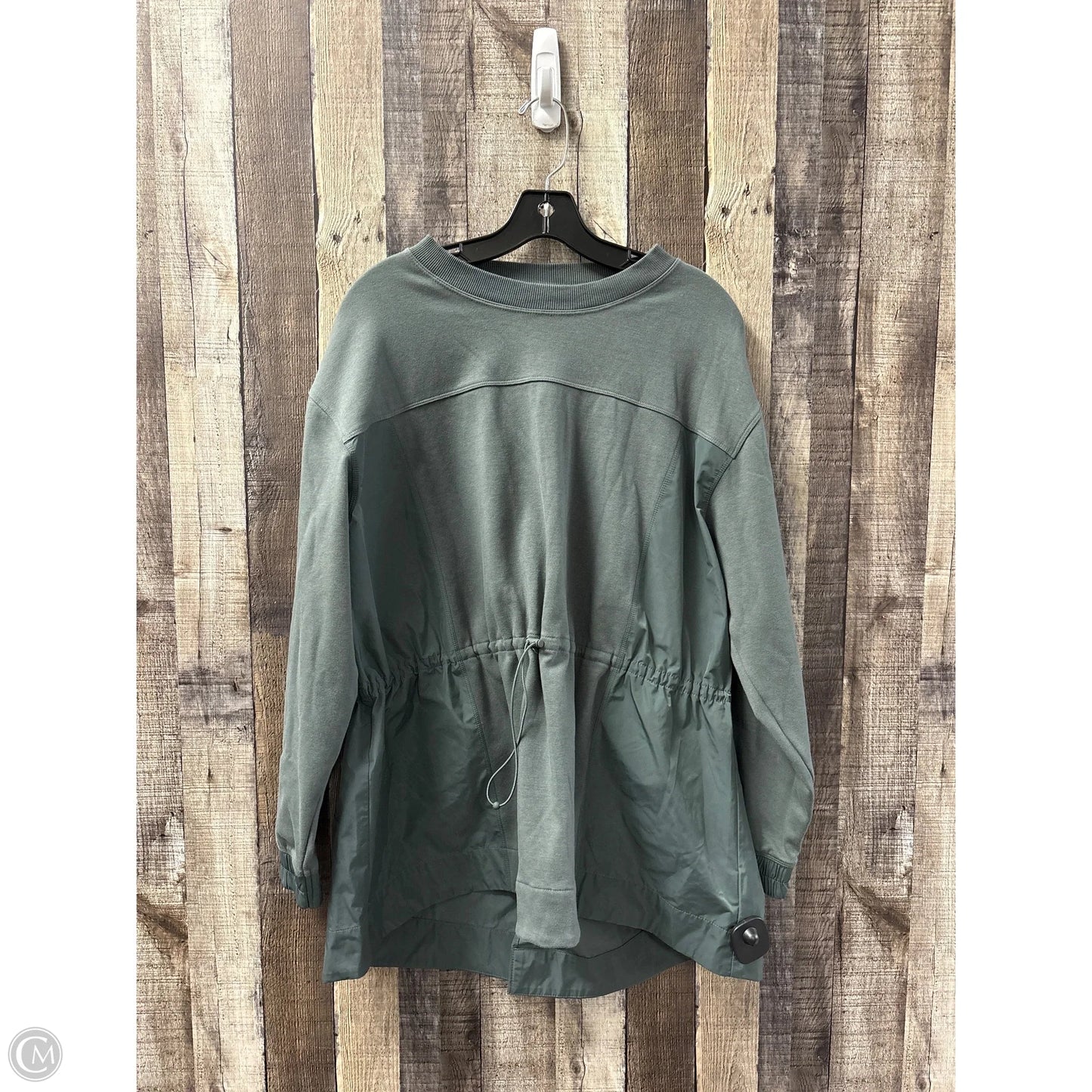 Athletic Top Long Sleeve Crewneck By Athleta In Green, Size: Xl