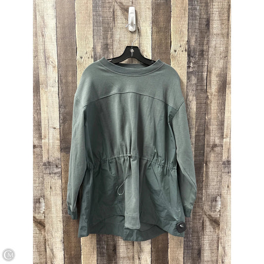Athletic Top Long Sleeve Crewneck By Athleta In Green, Size: Xl