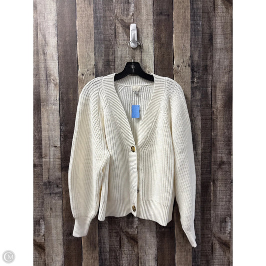 Sweater Cardigan By A New Day In Ivory, Size: Xl