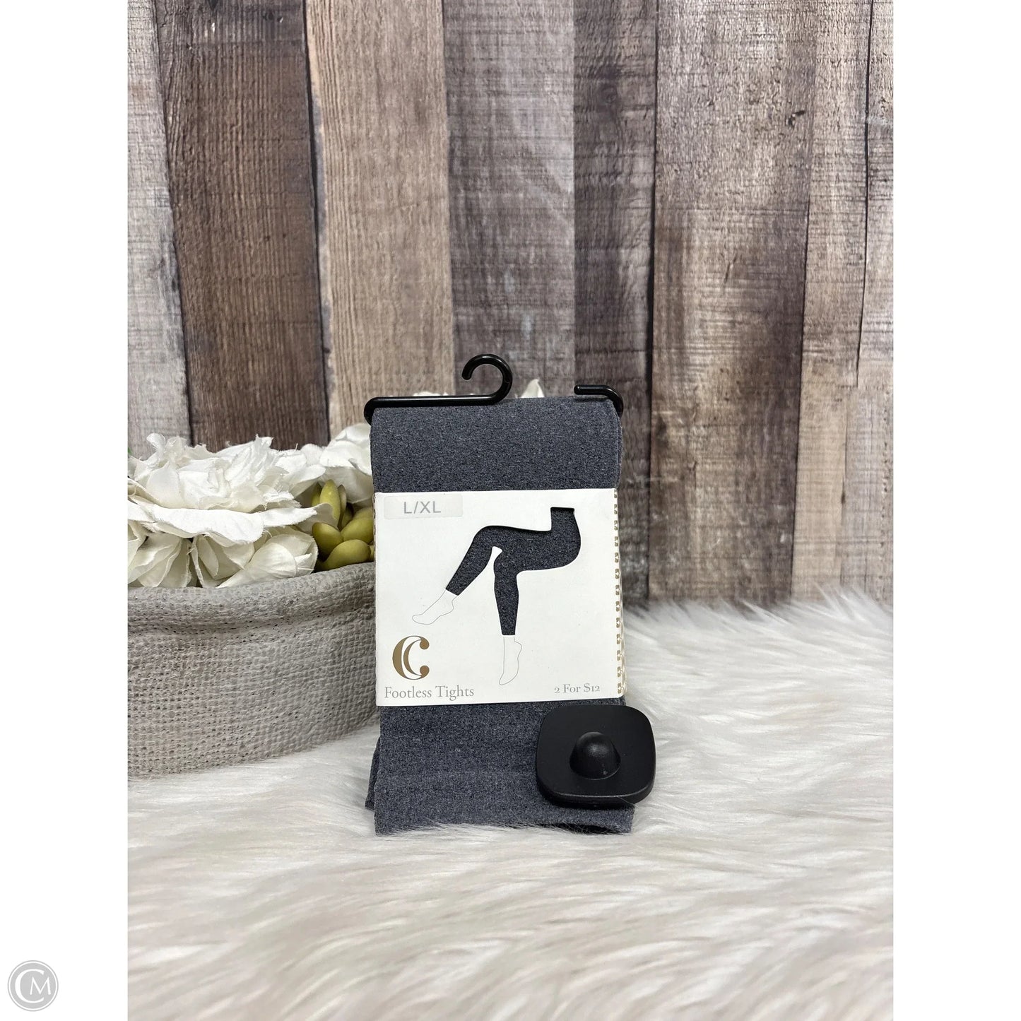 Tights By Charming Charlie In Grey, Size: L