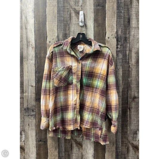 Jacket Shirt By Bdg In Multi-colored, Size: S