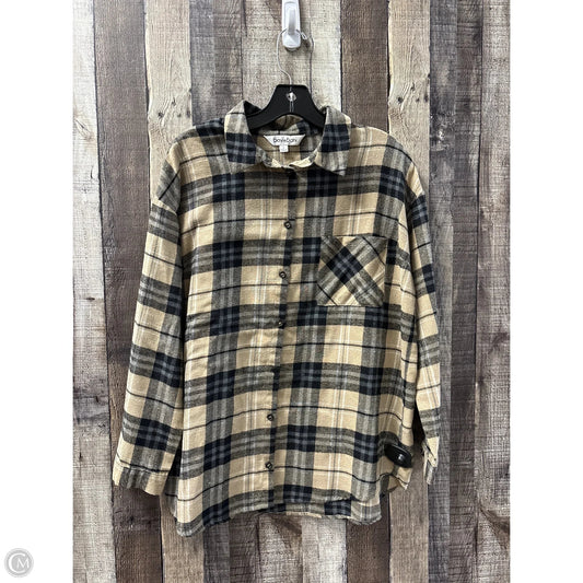Top Long Sleeve By Davi & Dani In Checkered Pattern, Size: S