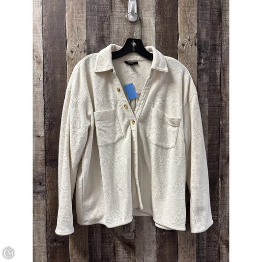 Top Long Sleeve By Alfani In Ivory, Size: L