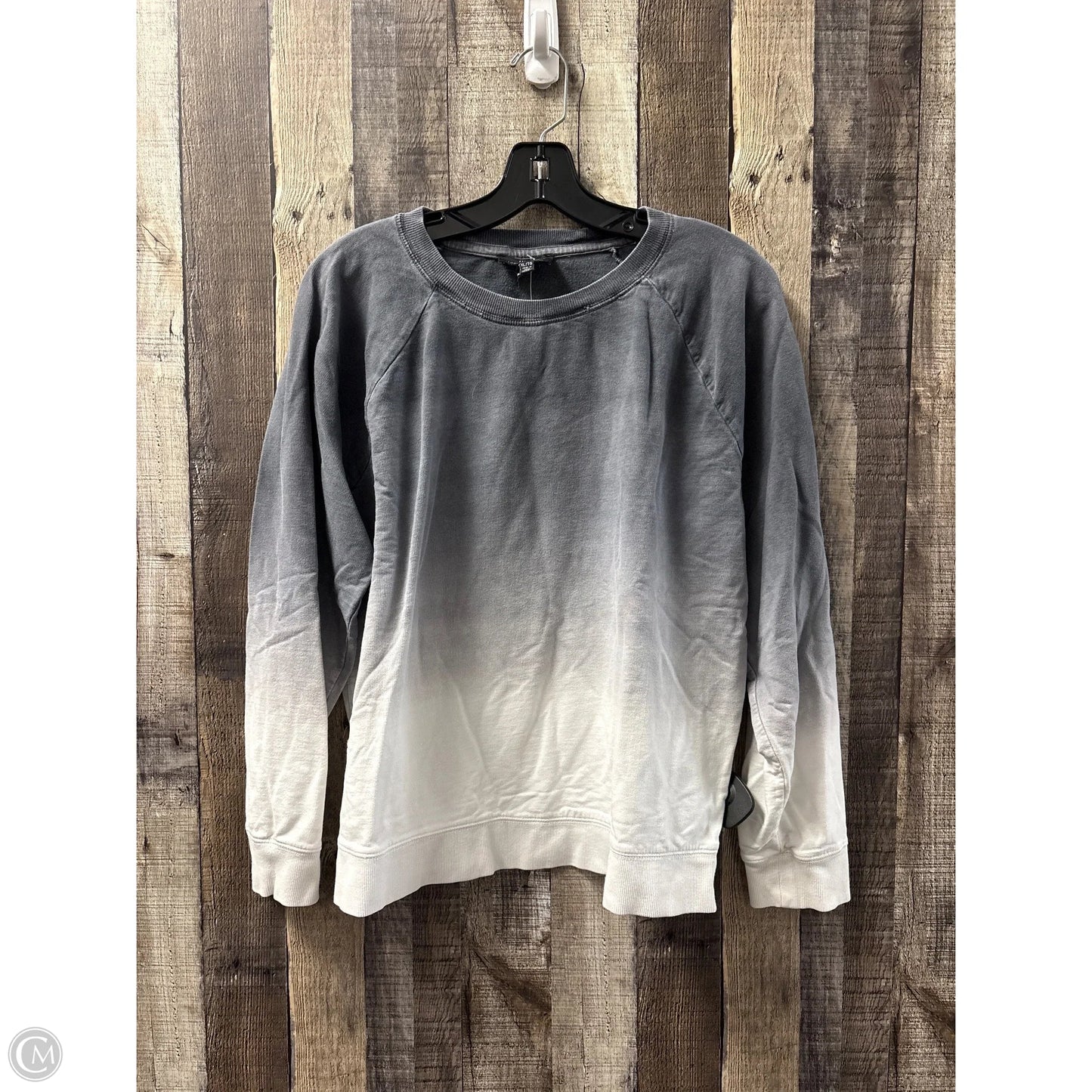 Sweatshirt Crewneck By Lucky Brand In Grey, Size: Xl