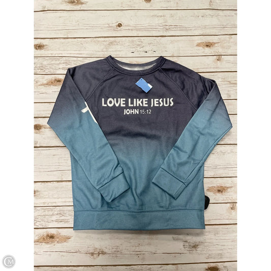 Sweatshirt Crewneck By Cmf In Blue, Size: M