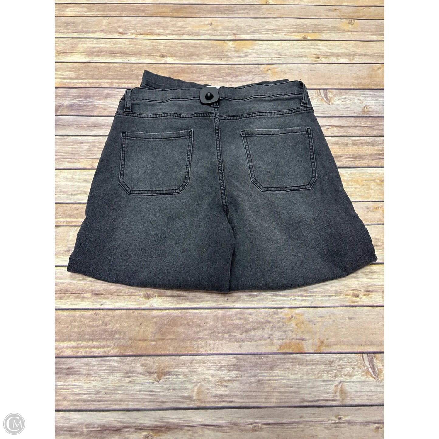 Jeans Wide Leg By Time And Tru In Grey Denim, Size: 14