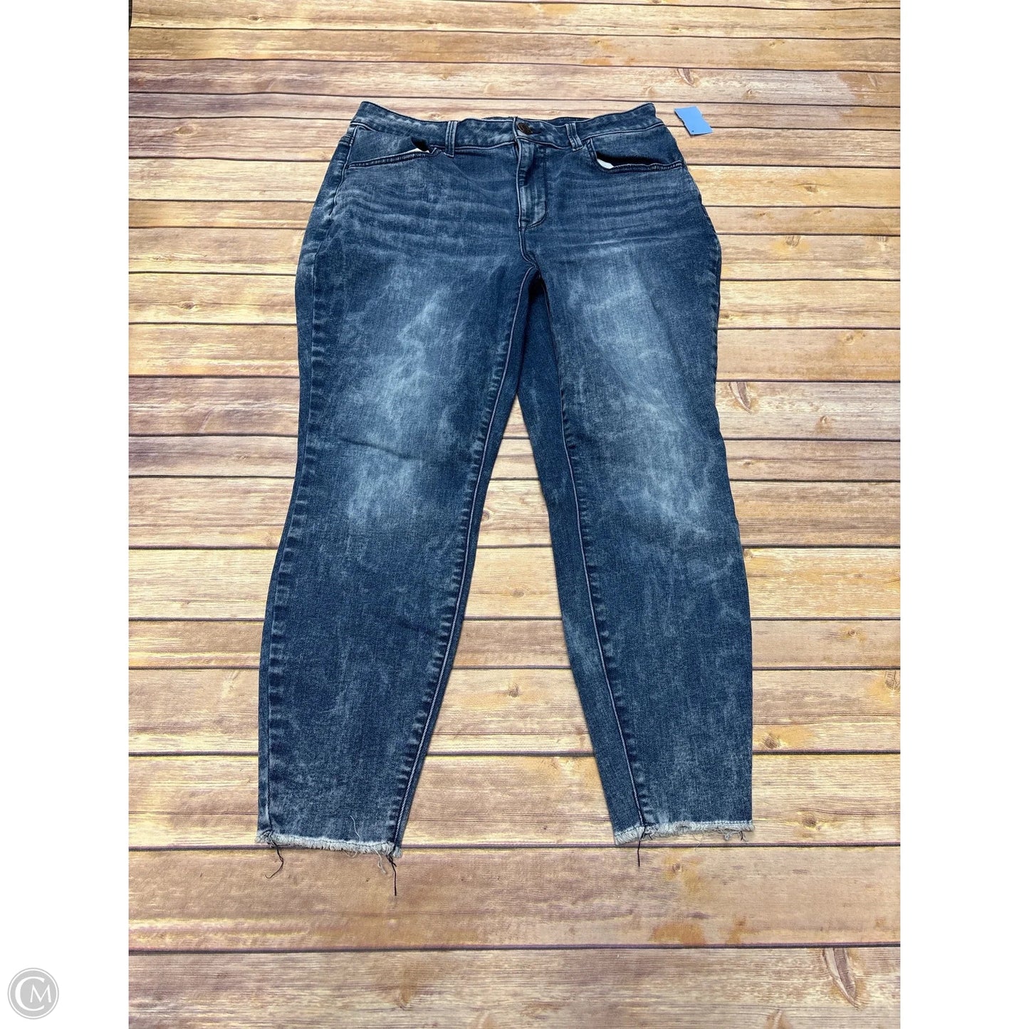 Jeans Straight By Maurices In Blue Denim, Size: L