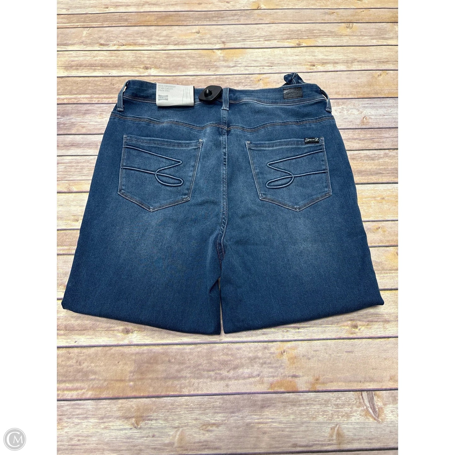 Jeans Jeggings By Seven 7 In Blue Denim, Size: 14