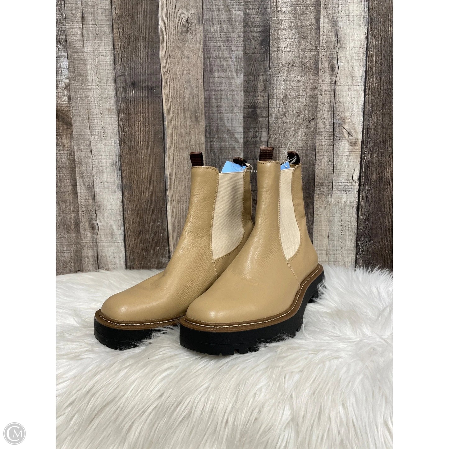 Boots Ankle Heels By Sam Edelman In Tan, Size: 10