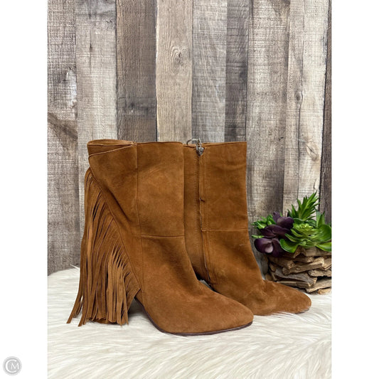 Boots Ankle Heels By Dolce Vita In Brown, Size: 10