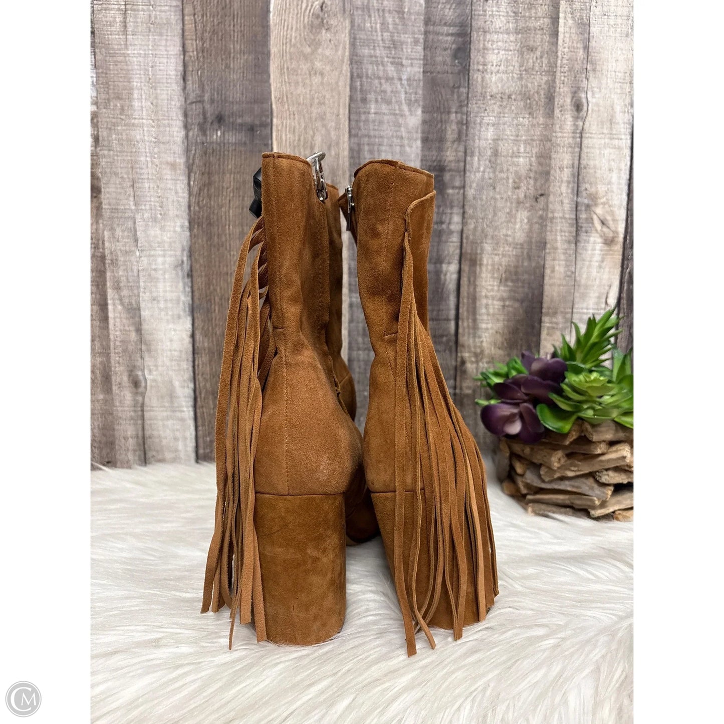 Boots Ankle Heels By Dolce Vita In Brown, Size: 10