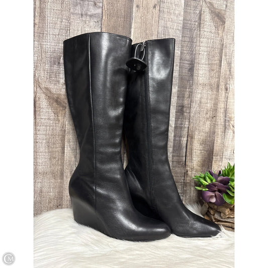 Boots Knee Heels By Via Spiga In Black, Size: 10