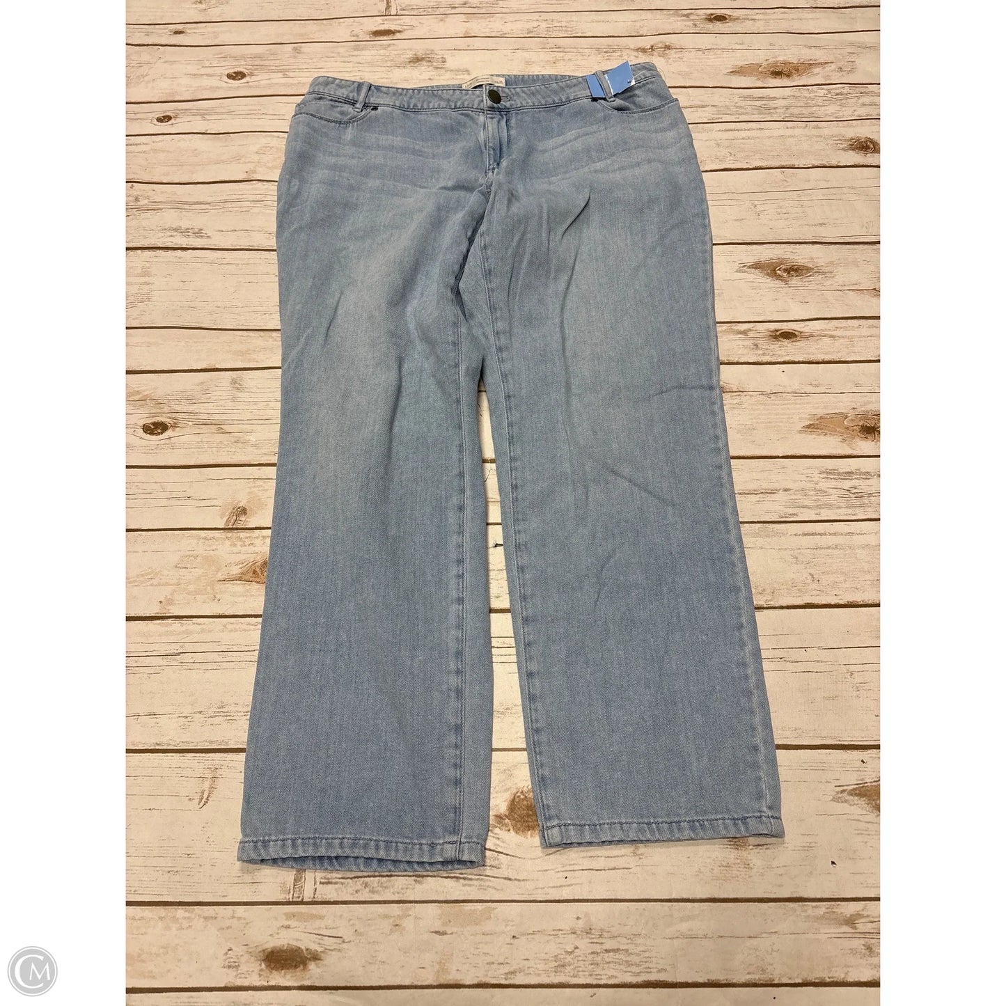 Jeans Straight By J. Jill In Blue Denim, Size: 14
