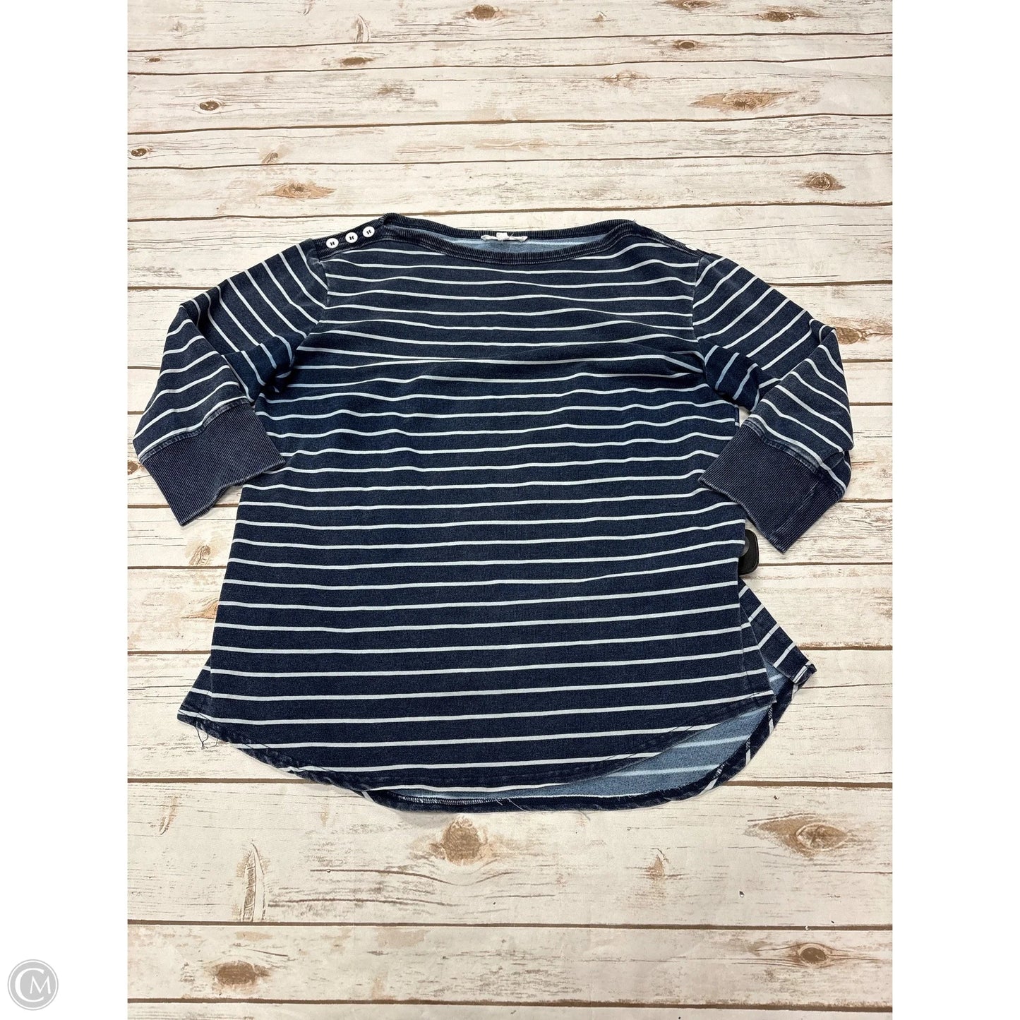 Top Long Sleeve By Jane And Delancey In Striped Pattern, Size: M