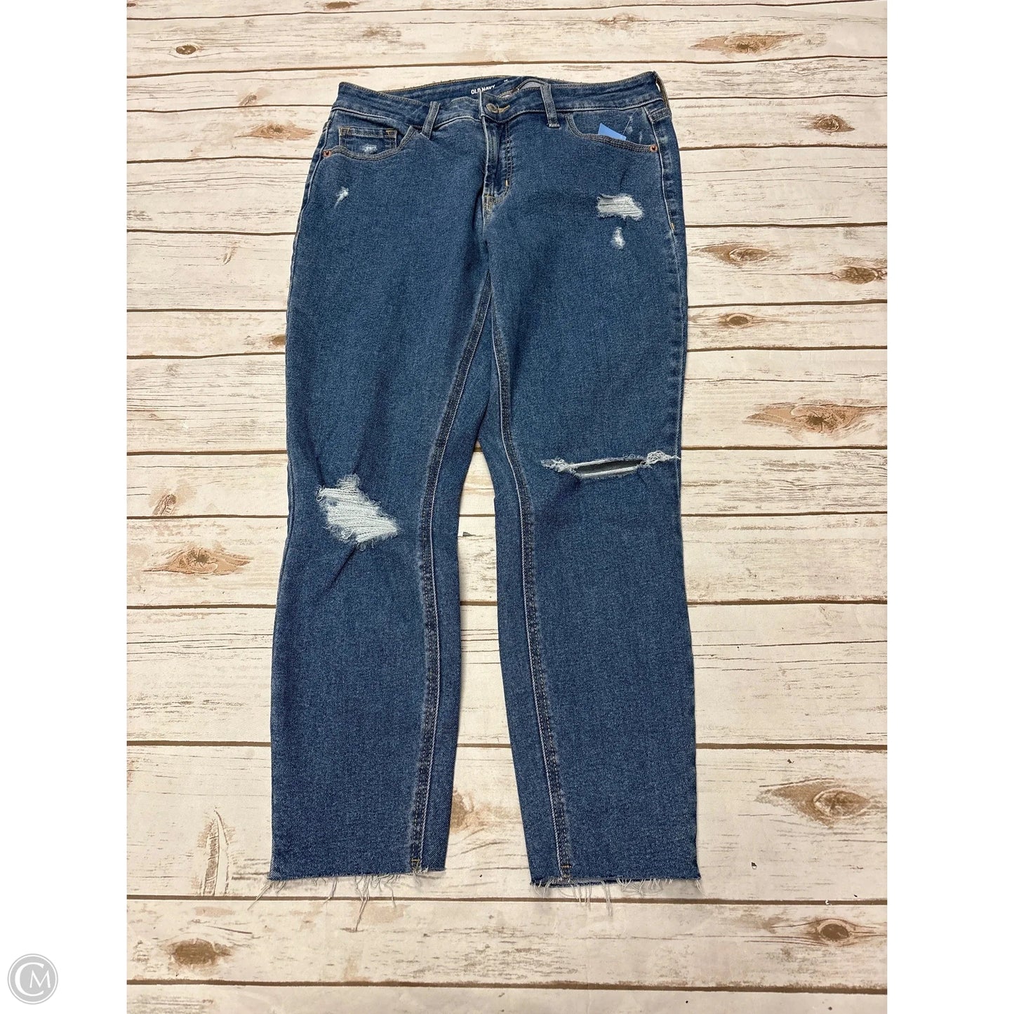 Jeans Skinny By Old Navy In Blue Denim, Size: 10p