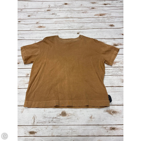 Top Short Sleeve By Old Navy In Bronze, Size: M