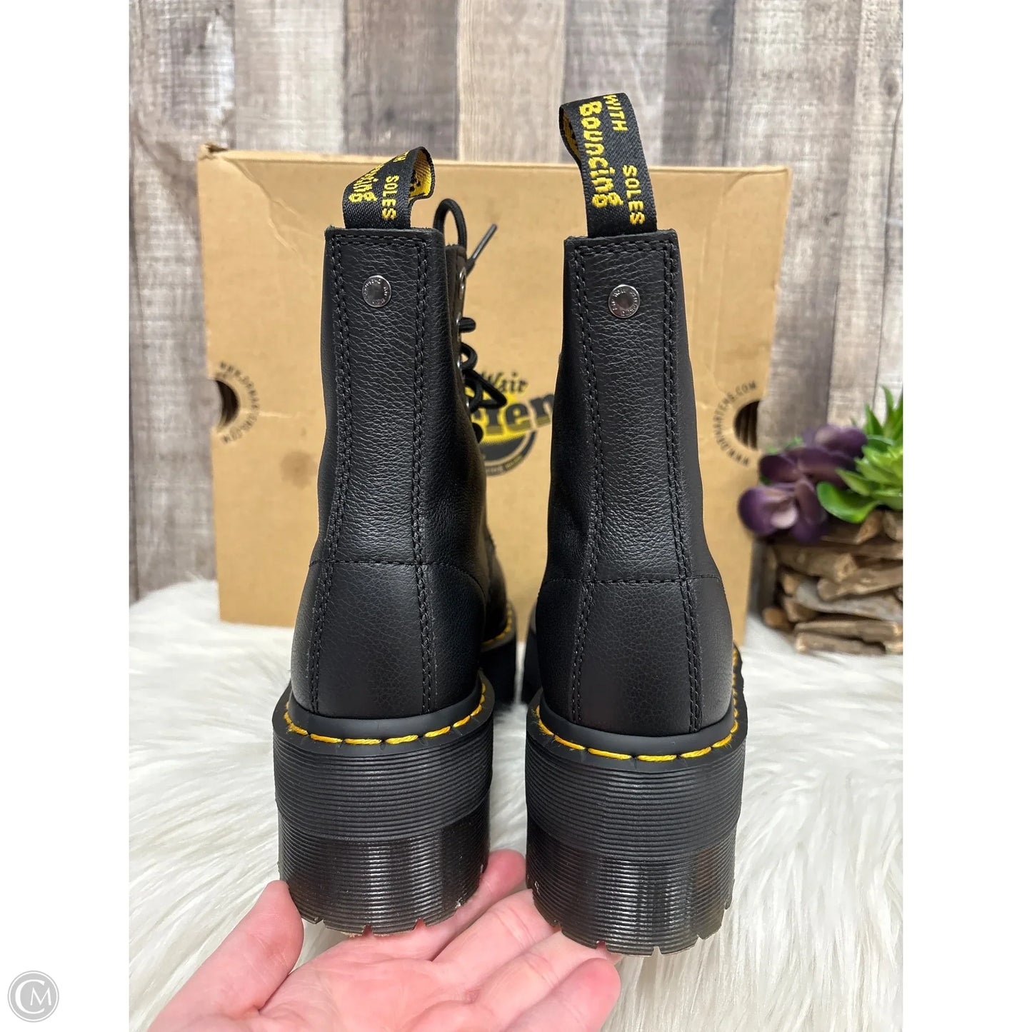 Boots Combat By Dr Martens In Black, Size: 6
